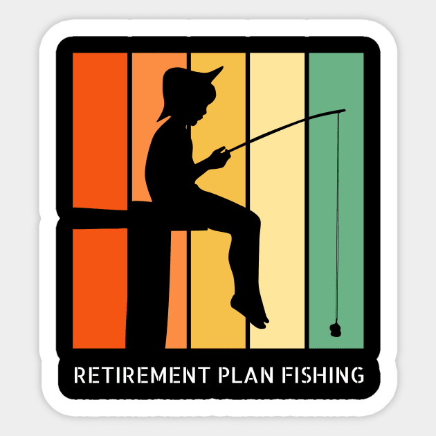 Retirement Plan Fishing Funny Fishing Sticker by Yourex